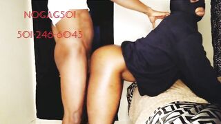 black tgirl sloppy bj and creampie