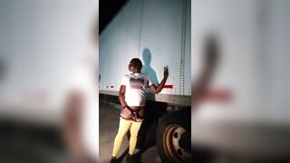 Me outside Pissing & Showing my Butt