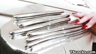 TS Lianna Lawson playing with her knob