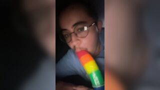 FTM Sucking Rainbow Vibrator