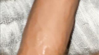 FTM Trans playing with giant swollen love button penis and juicy vagina