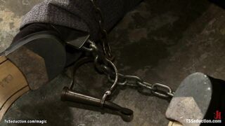 Cheating guy punished by tranny slavemaster