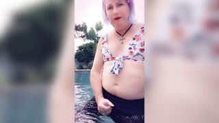 Jerking in the pool Pantyluvn sissy