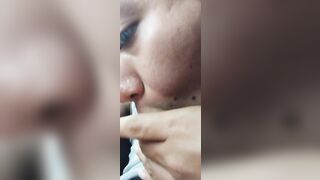 Latin Chick Fem Male Sucking me (short Video)