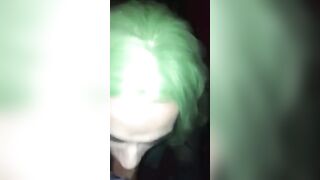 Green Hair Trap Sucking BBC