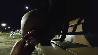 Ladyboy place in BBC in public park