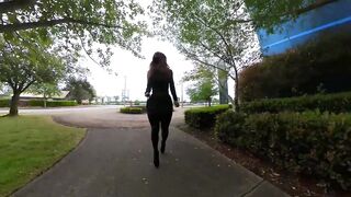 Latex Doll Wandering in the Rain P1