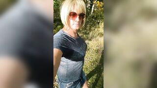 CD at public park quick walk in petticoat