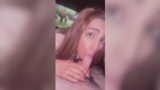 Trans Angel Giving a oral-job in the Movie Scenes Theater