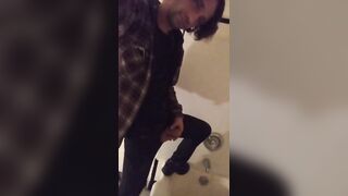 Fully Clothed, Chickcock out of Panties, Peeing in a Bathtub