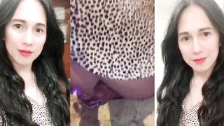 Beautifull Ladyboy Masturbate and Show her Dick in Public by Trans Anairb