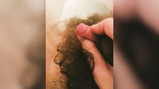 playing with my little schlong in the bathtub unshaved trans masc