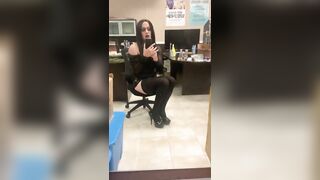 Naughty Xdresser pleases herself awaiting for grindr dad- Crossdressing sissy CD femboy fuckslut
