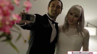 TS bride Lianna Lawson banged in a threesome