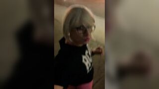 busy streets anal sex-toy Eager SEXY, Cindie Love, ultra risky public sissy, floozy, pants,