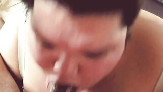 big beautiful woman Trans Kokoluv swallowing all of thick Memphis BBC.