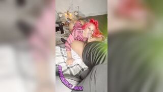 Red head giving DeepThroat head