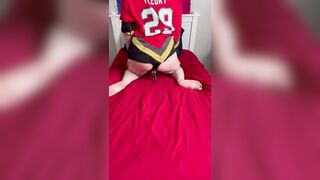 Luka Slow-Screws His Taut Rectal Hole in a Marc Andre Fleury Jersey
