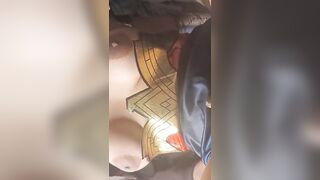 Trans Wonder Woman Goes for a ride to save the day