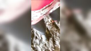 Compilation just my nylon overspread feet, shoes. Dry juicy mud.