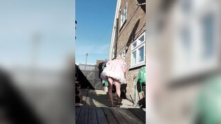 sissy snatch in the view of its neighbours