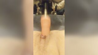 Post op trans beauty screws her twat with a screwing machine