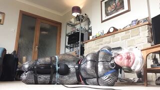 Sissy catsuit sex toy servitude climax