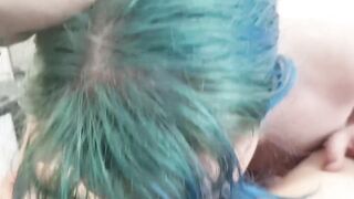 POV Transgender Woman Sucks Grindr Date. Gets Mouthful of Cum