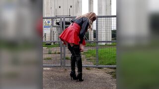 UK Shemale Gina Trent PVC Slideshow #1