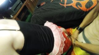 Sissy Floozy Blows Clouds on Knob and Gets Banged