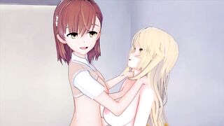 SHEMALE HENTAI Toaru Kagaku no Railgun Shokuhou Misaki X Misaka Mikoto (CG ANIME)