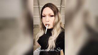 Samantha Sin CD smokin' VS120 up close 5