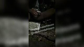 Cumming In the streets of Houston (TS PublicPrincess)