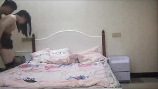 Very shy transgender ladyboy with a client in her abode drilled hard