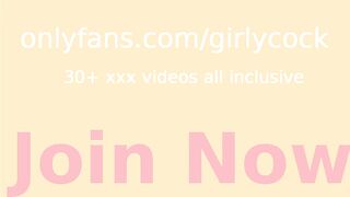 Golden-Haired Sissy Ana Keel Teasing Her Smooth Bald Clitty