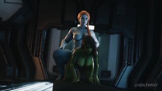 Shemale Hentai Lady Hellbender x Gamora - Marvel's Guardians of the Galaxy