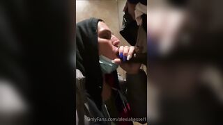 Public Washroom BBC Oral Sex
