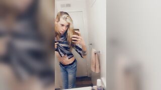 Slim Jeans Gal Likes Showing Off Her Pants