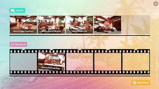 Shemale Hentai large melons honeys having foursome sex on a beach in a3d animation