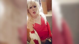 MissRose TS -Transmutation Of The Lady In Red- Sexy Cougar Mother I'd Like To Fuck Tgirl changes into Younger Tractable Bimbo on Camera!