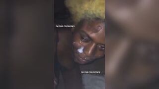 two Str8 Gang Members Nut On Hawt Ts Face