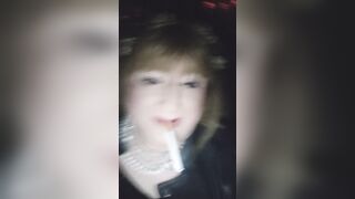 Samantha100s is at it anew, having a cigarette and talking about some of her experiences