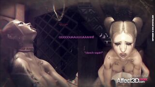 Wench is banged by futa nun in a cg dream adult anime