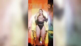 transsexual dancing in a nightclub giving raunchy services