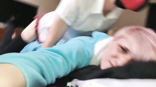 Shemale drilled in a Snorlax Onesie