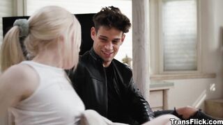 TransFlick.com - Damn, Izzy Wilde is such a charming teen with lovely 'lil melons and a great booty not to mention these braces - transgender perfection!