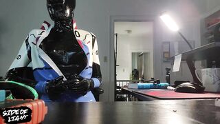 two Layers of Latex and Gaming ~ Latex Transgender Catsuit