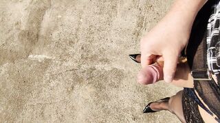 POV masturbation in nylons