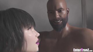 Punk trans gal has pleasure in the shower with her Sugar dad