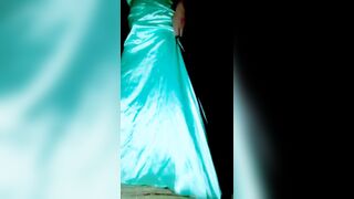 masturbate in a satin evening gown v.two
